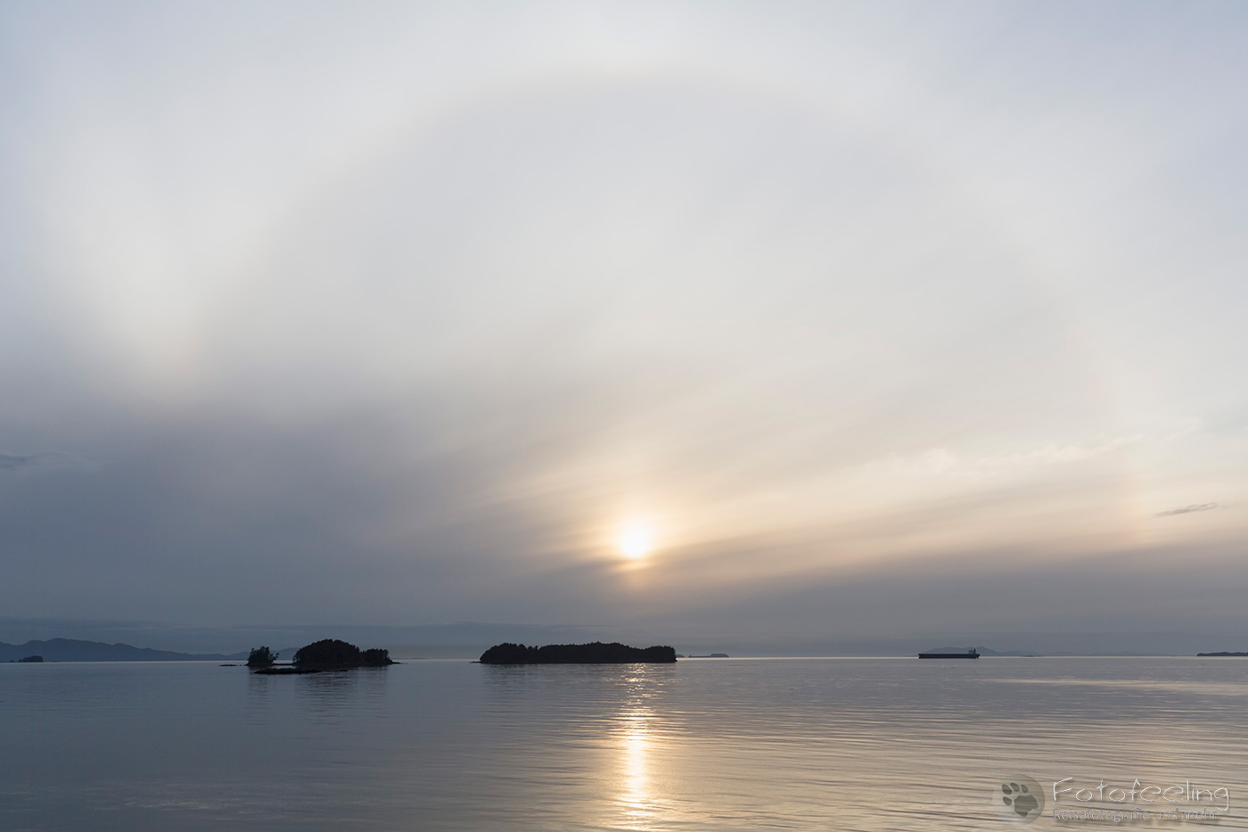 Sonnenhalo über der Insidepassage