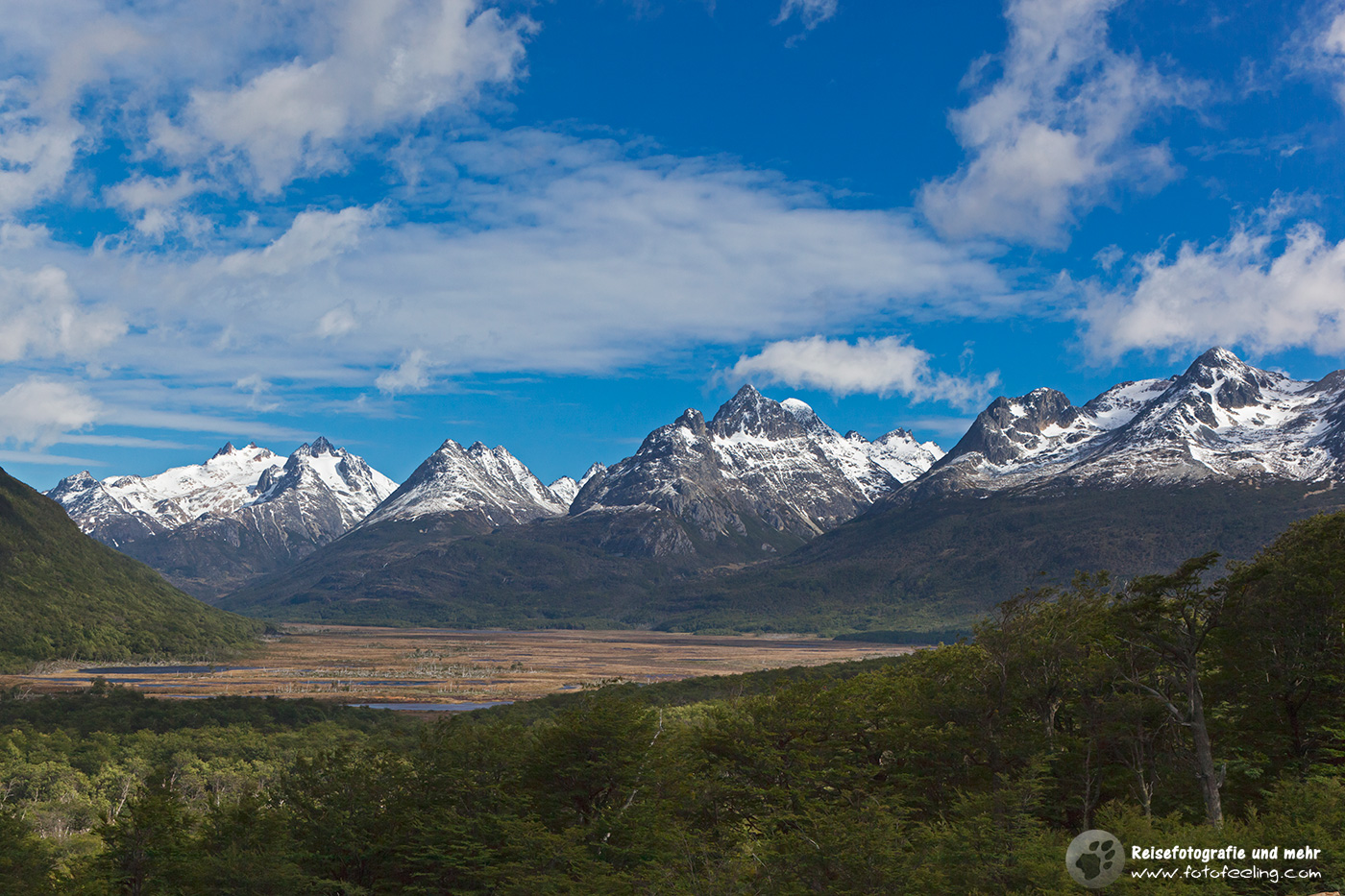 Die Berge vor Ushuaia