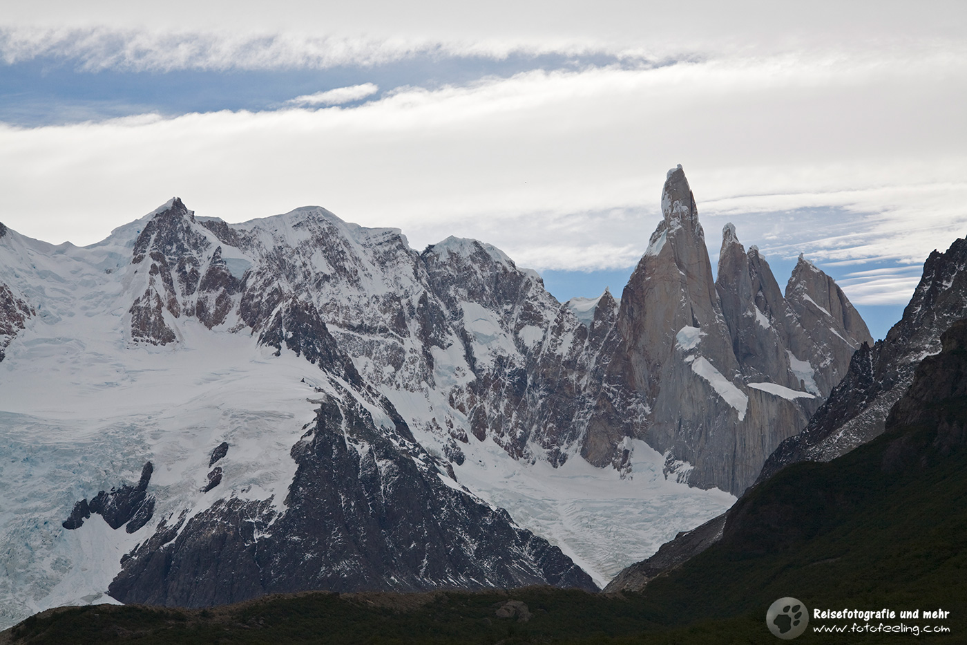 Gletscher am Fitz Roy Massiv