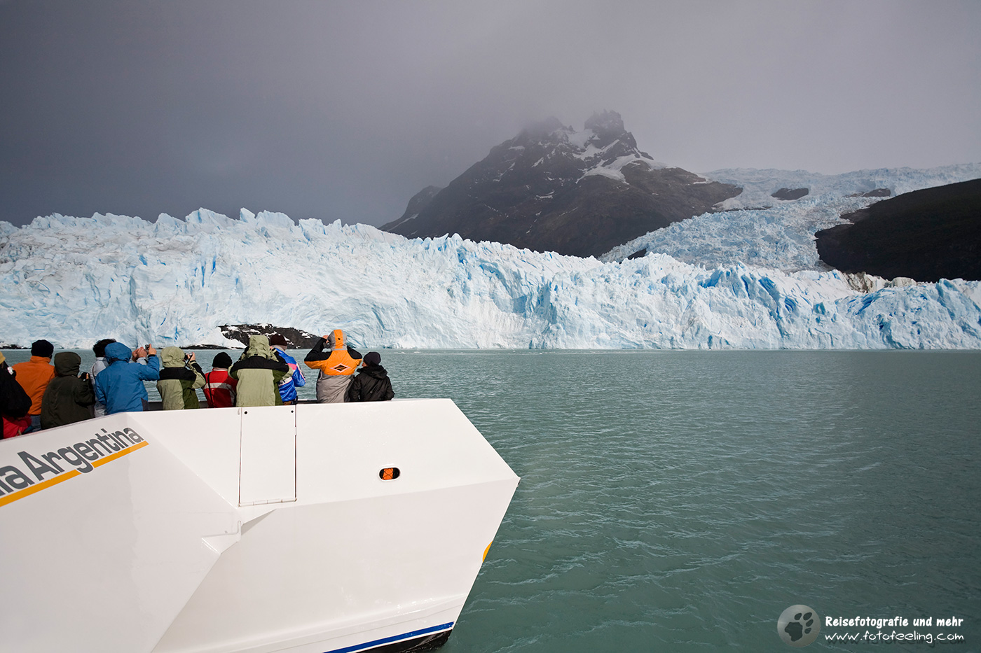 Aussicht auf den Spegazzini Gletscher im See Lago Argentino