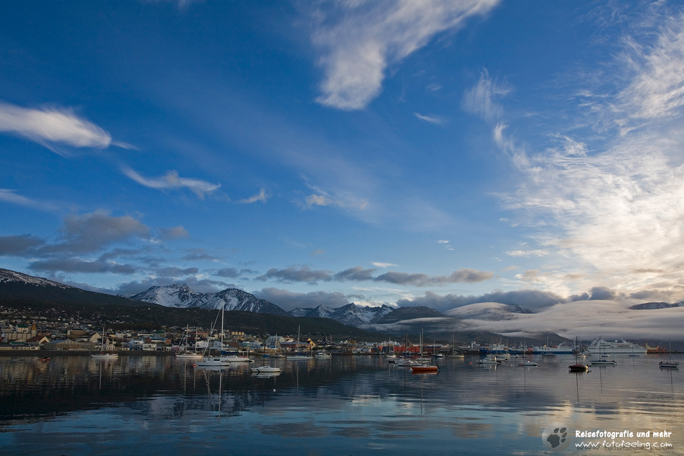 Morgenstimmung in Ushuaia, der südlichsten Stadt der Welt