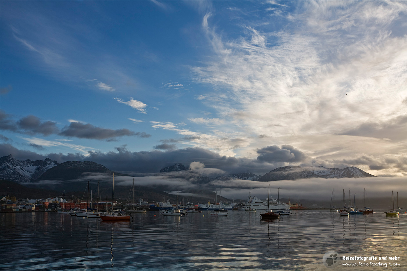 Morgenstimmung in Ushuaia, der südlichsten Stadt der Welt
