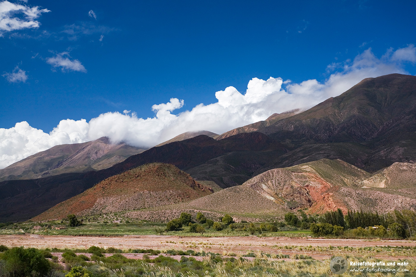 Landschaft der Quebrada de Humahuaca