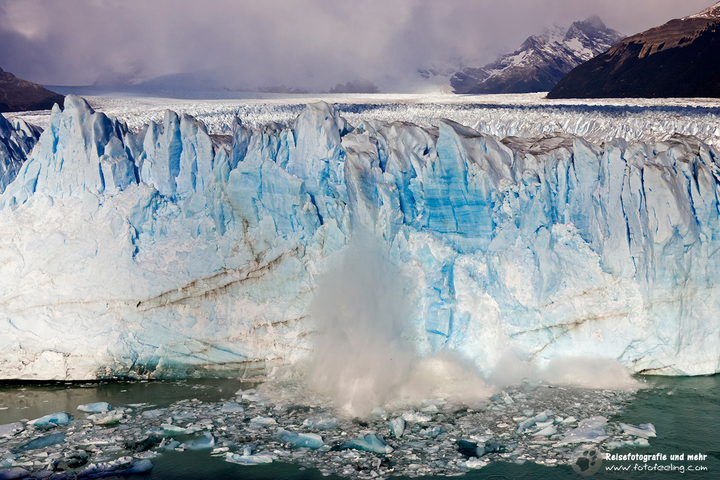 kalbender Gletscher, Perito Moreno Gletscher