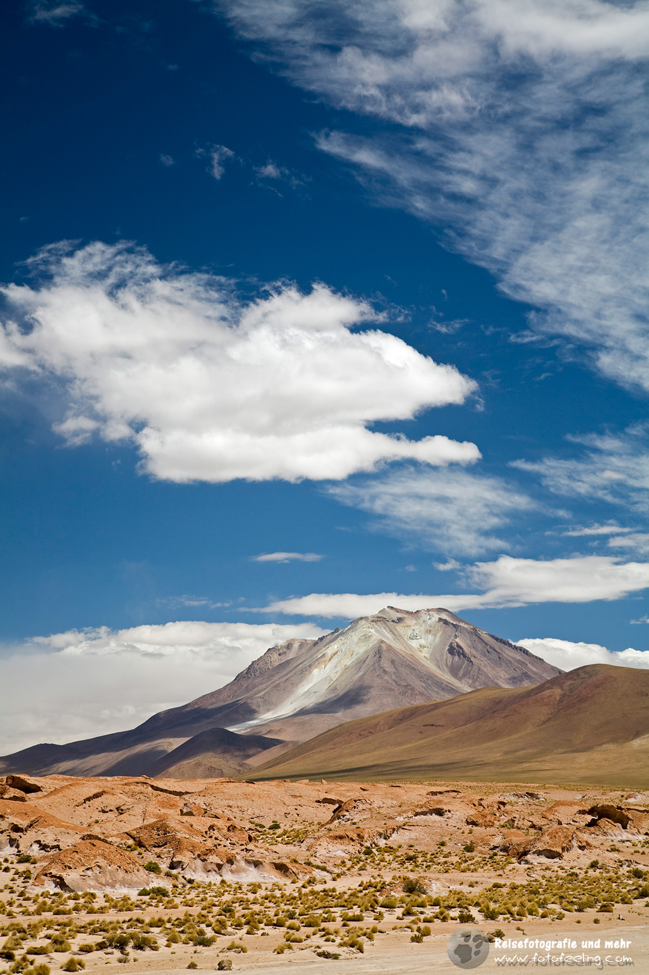 Der aktive Vulkan Ollague