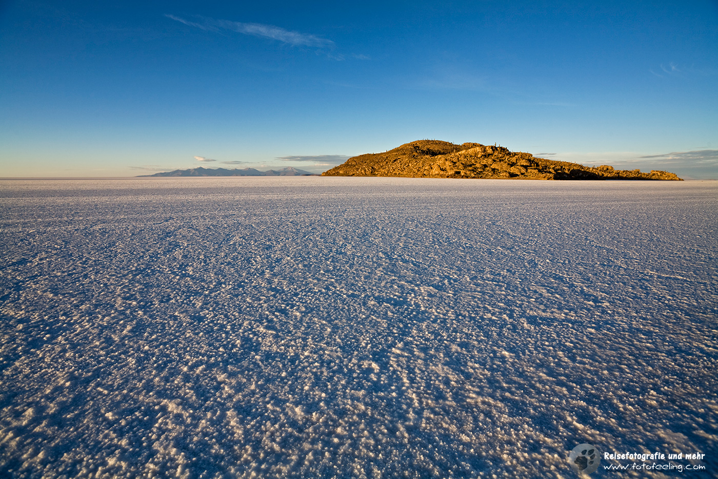 Insel Isla Incahuasi in der Morgendämmerung