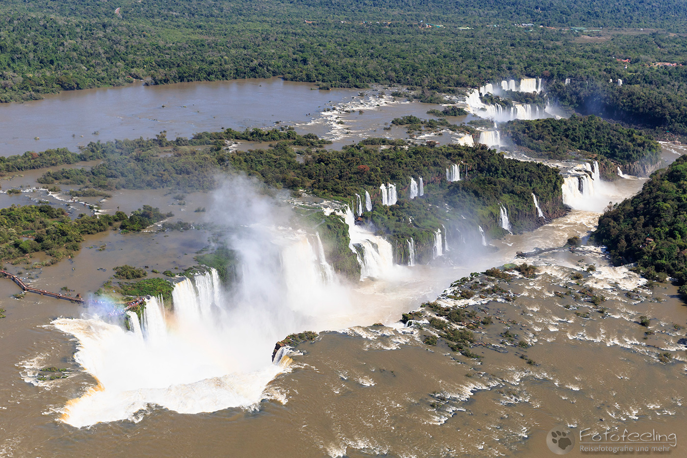 Iguazú Wasserfälle, Aerial View
