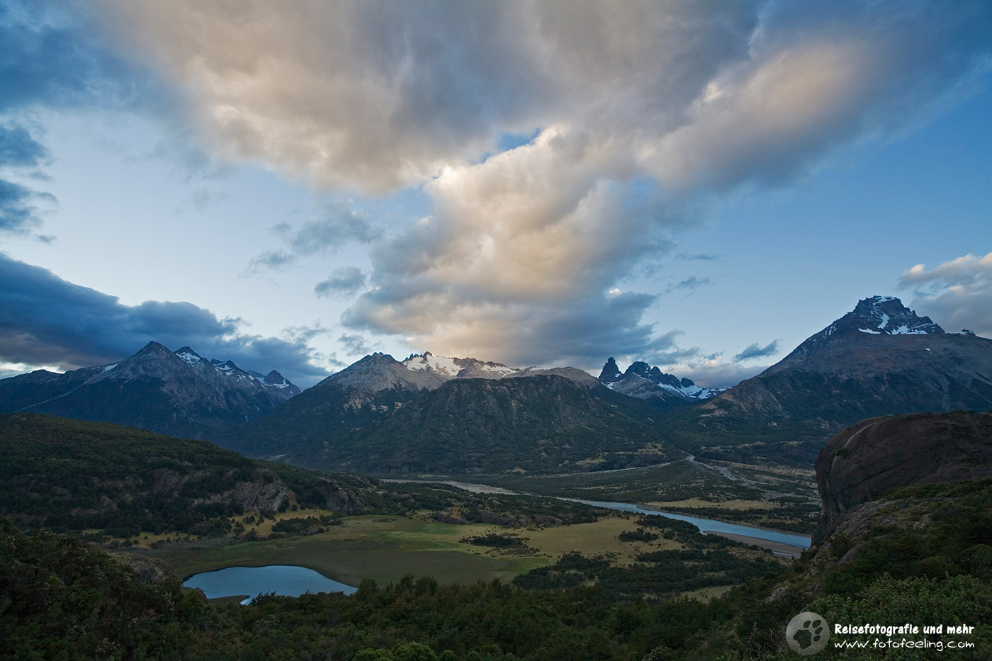Blick auf den Berg Cerro Castillo