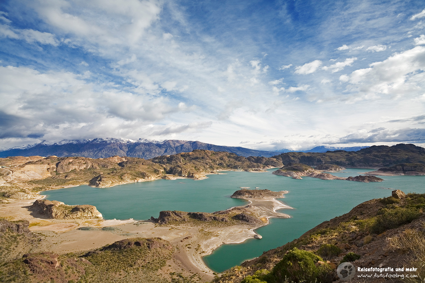Blick auf den See Lago General Carrera