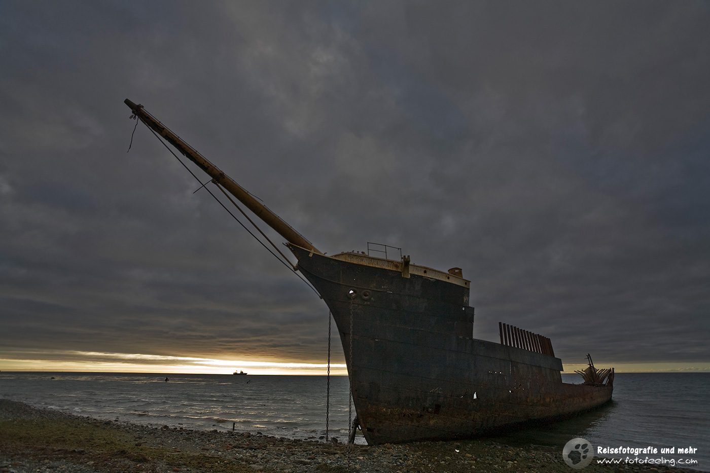Schiffswracck Lord Lonsdale am Atlantischen Ozean