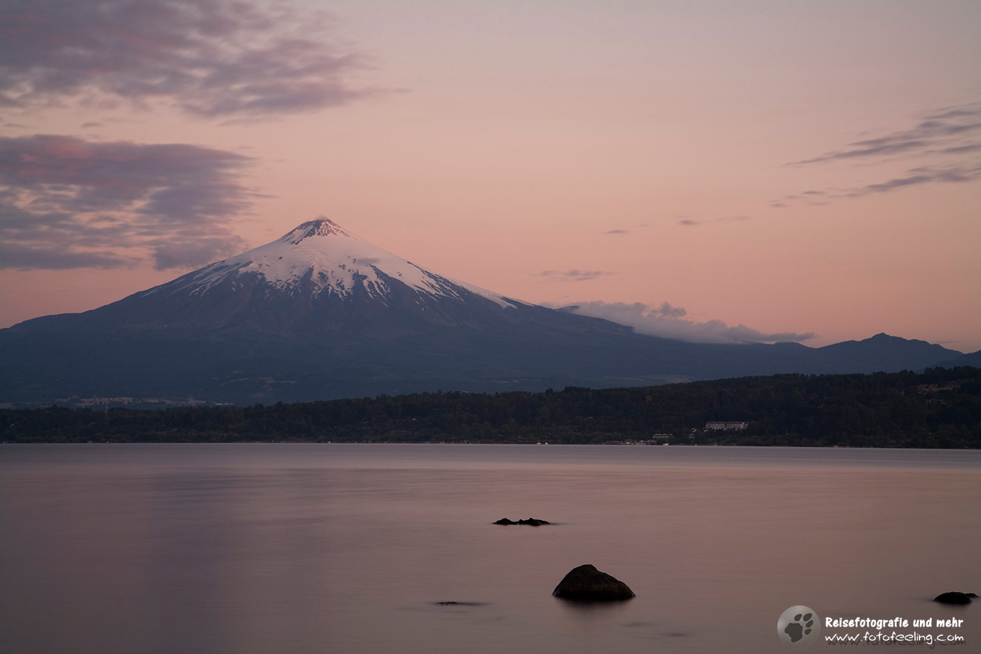Dämmerung am Vulkan Villarica