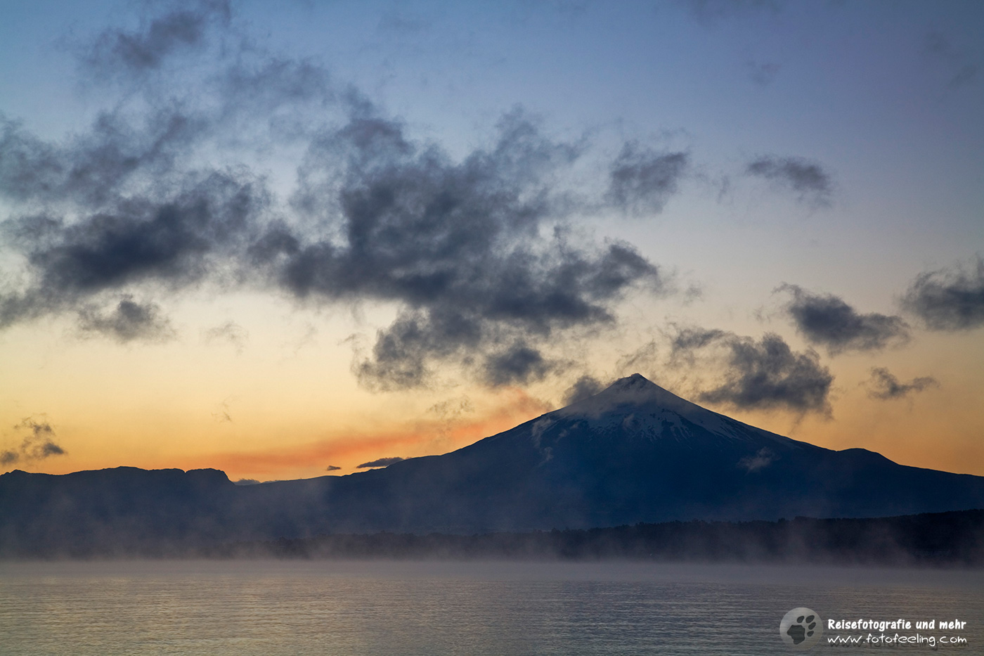 Sonnenaufgang am Vulkan Villarica
