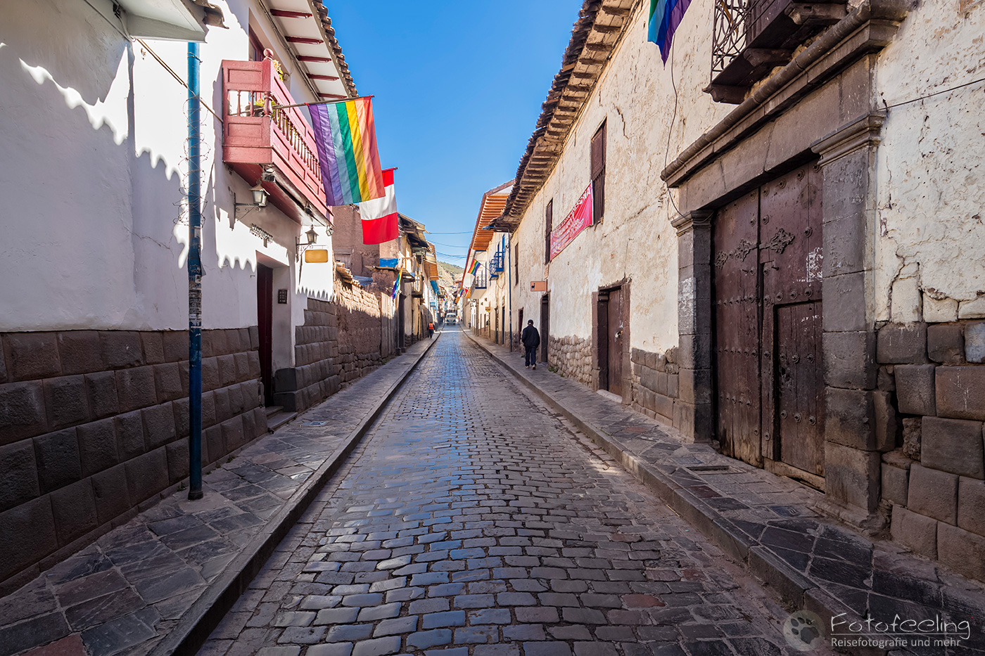 Schmale Straße in Cusco