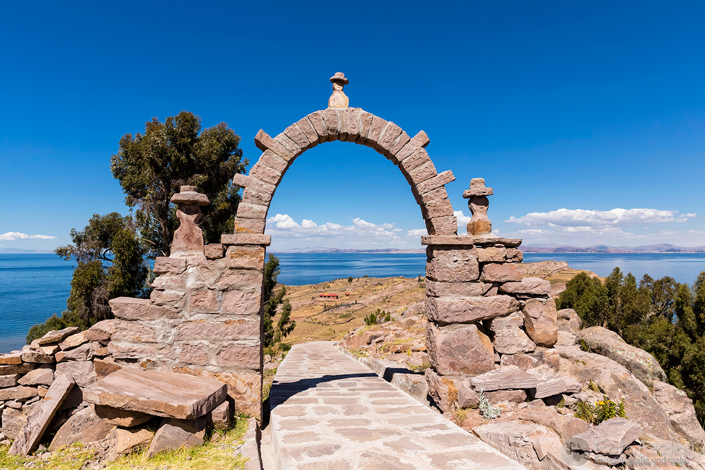 Steintor auf der Insel Taquile