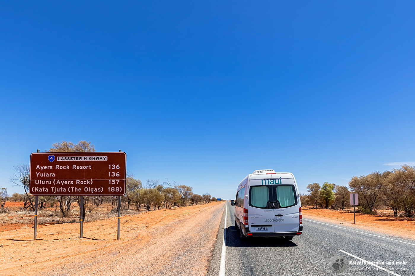 Auf dem Weg zum Uluru - Ayers Rock, Northern Territory, Australien
