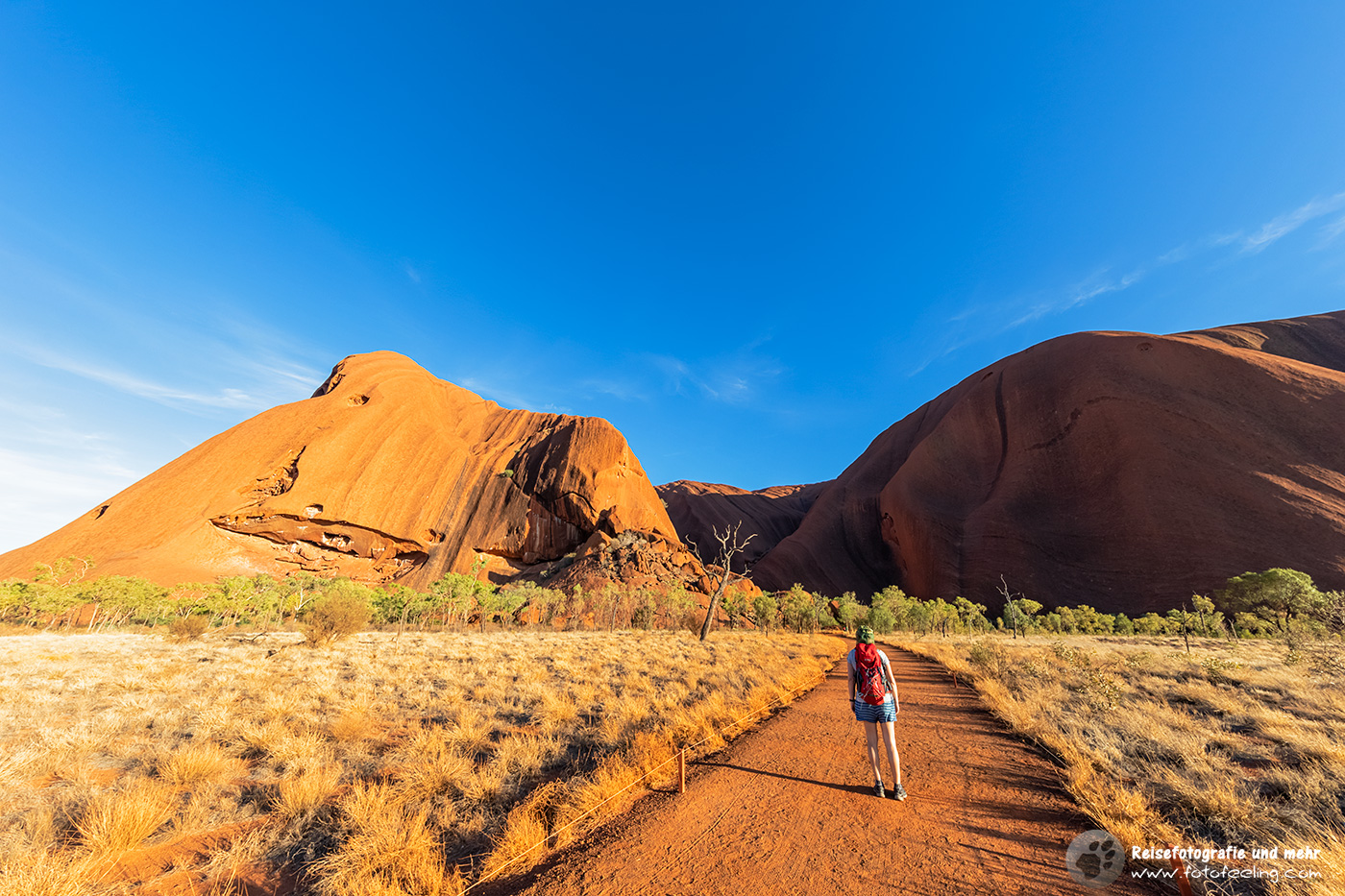 Wanderung um den Uluru, Uluru-Kata Tjuta National Park, Northern Territory, Australien