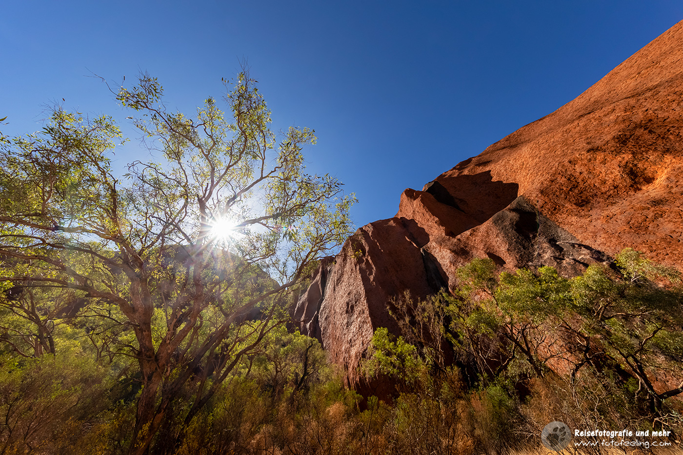 Wanderung um den Uluru, Uluru-Kata Tjuta National Park, Northern Territory, Australien
