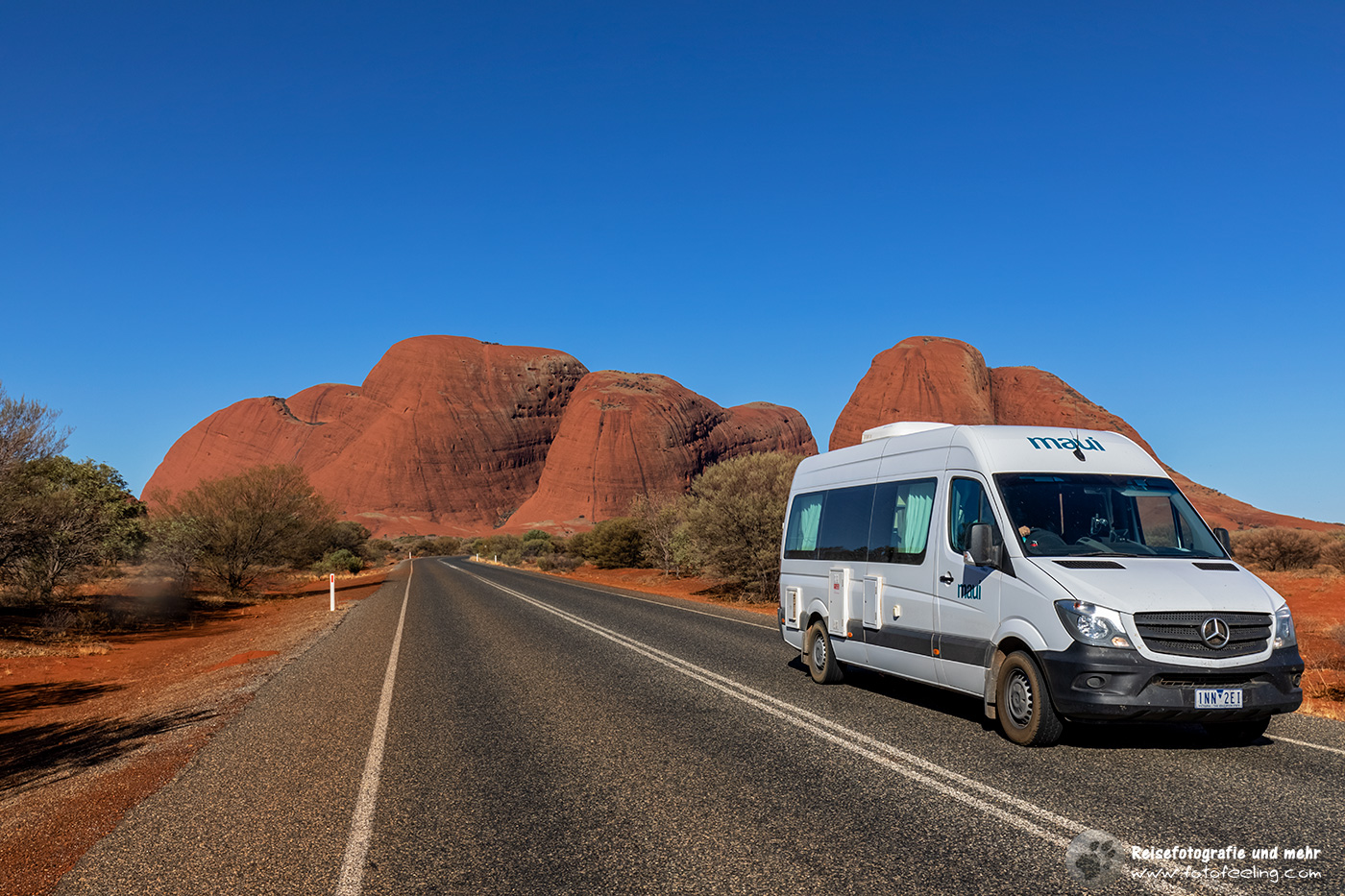 Unterwegs im Uluru-Kata Tjuta National Park, Northern Territory, Australien