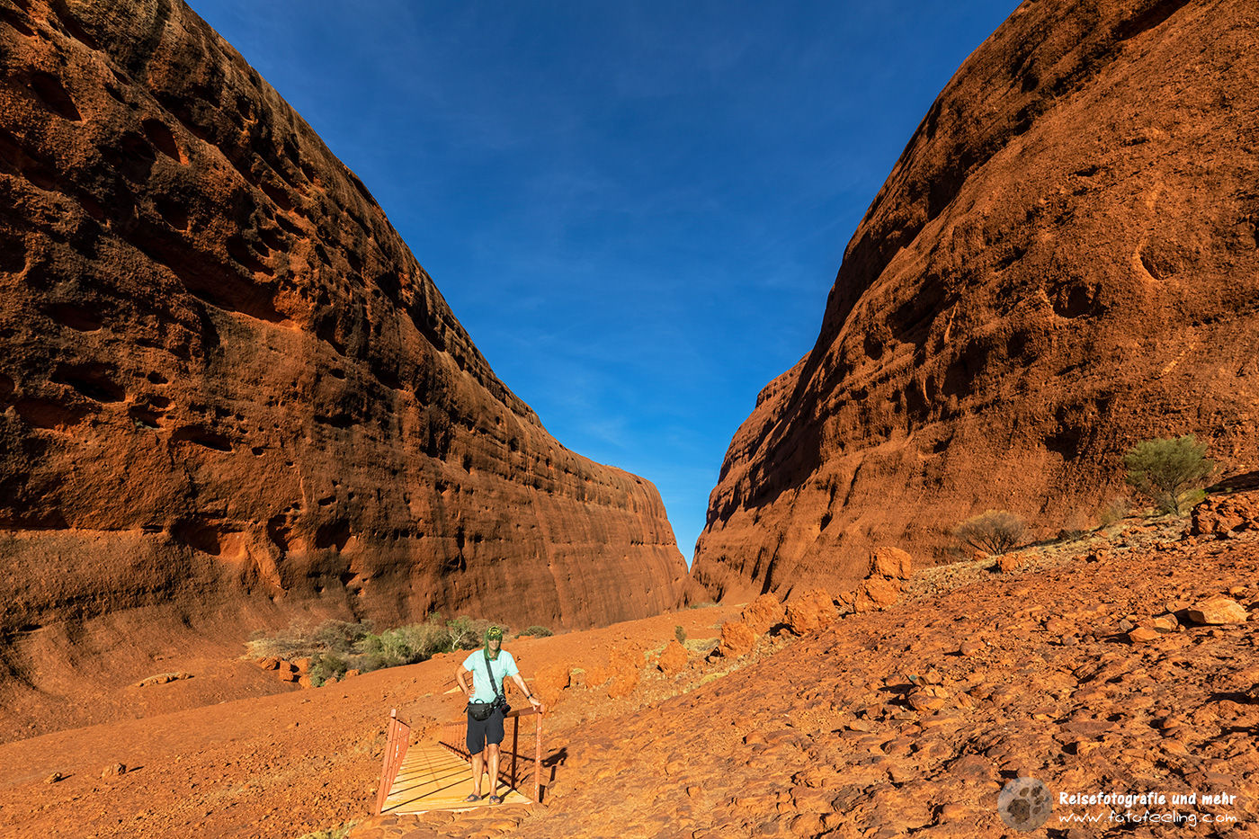 Wanderung zur Walpa Gorge, Uluru-Kata Tjuta National Park, Northern Territory, Australien