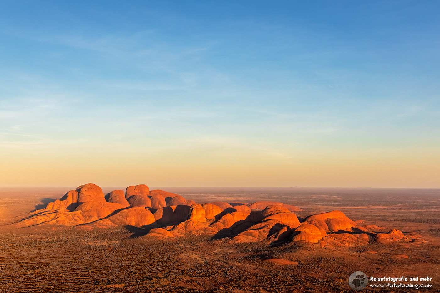 Kata Tjuta (Olgas), Hubschrauberflug über den Uluru-Kata Tjuta National Park, Northern Territory, Australien