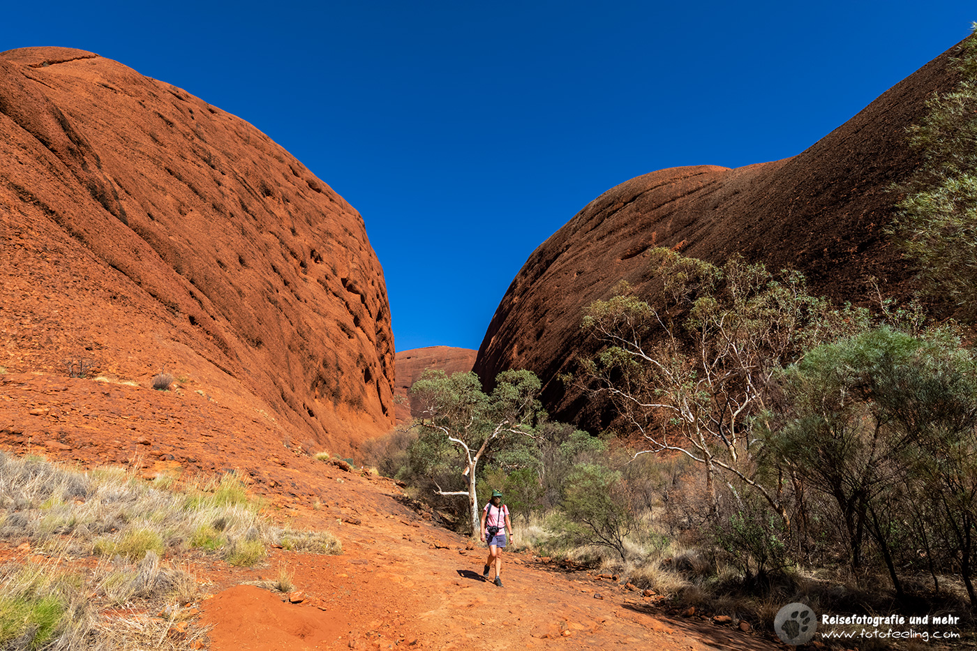 Wanderung durch das Valley of Winds, Kata Tjuṯa (Olgas), Uluru-Kata Tjuta National Park, Northern Territory, Australien