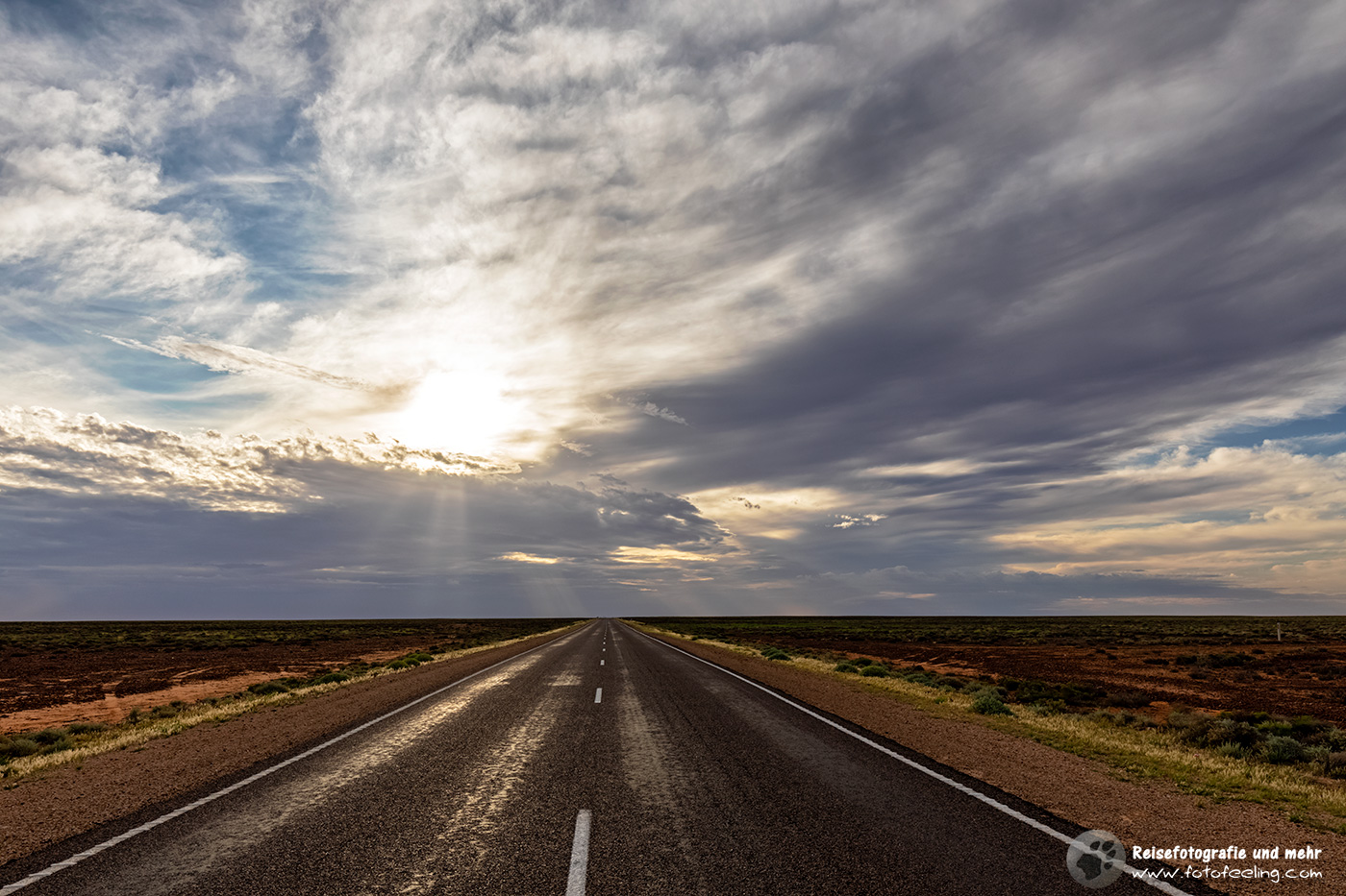 Unterwegs auf dem Stuart Highway, South Australia, Australien