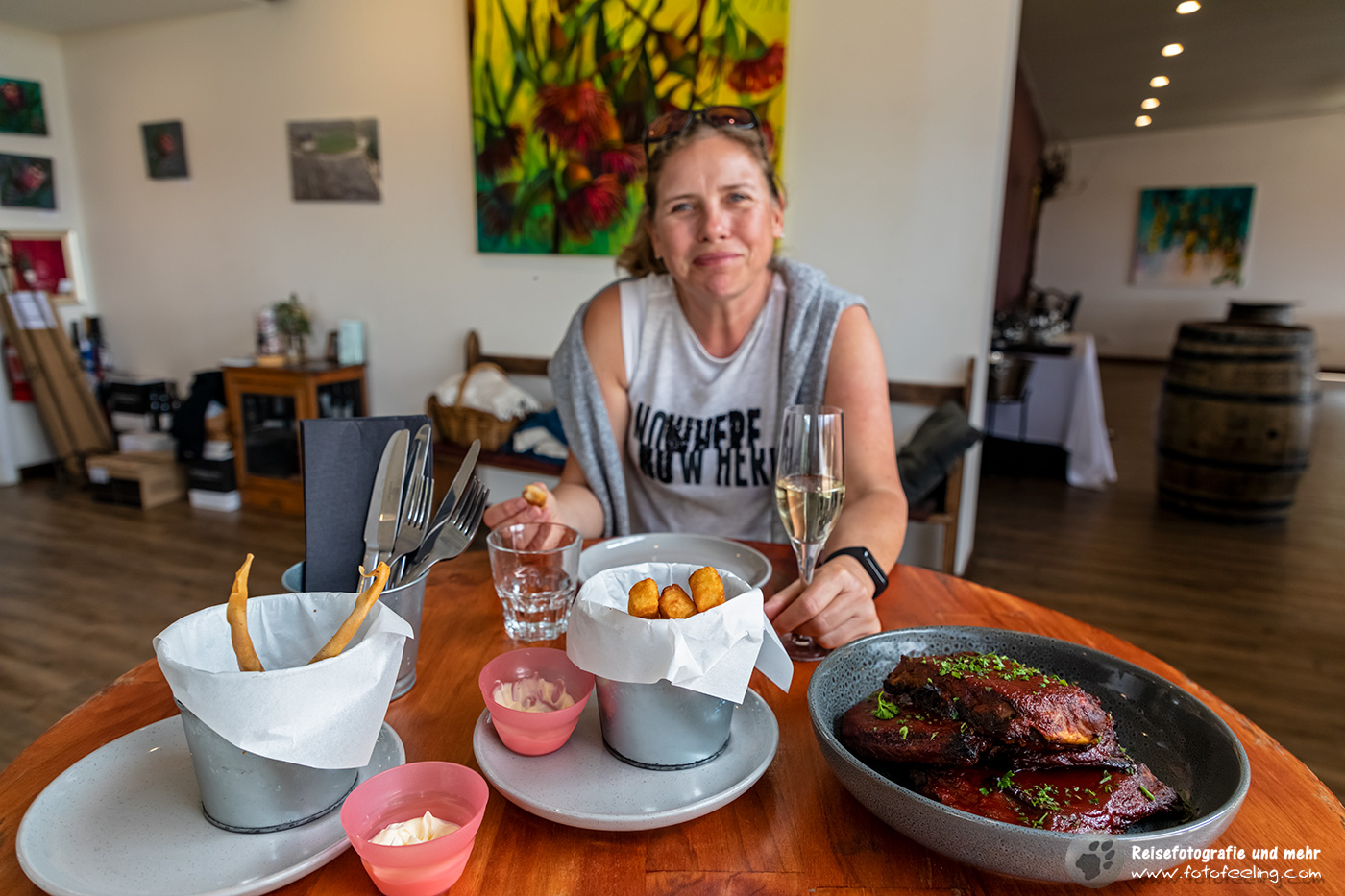 Super leckeres Essen im Restaurant von Anderson Hill Cellar Door & Restaurant, Adelaide Hills, South Australia, Australien