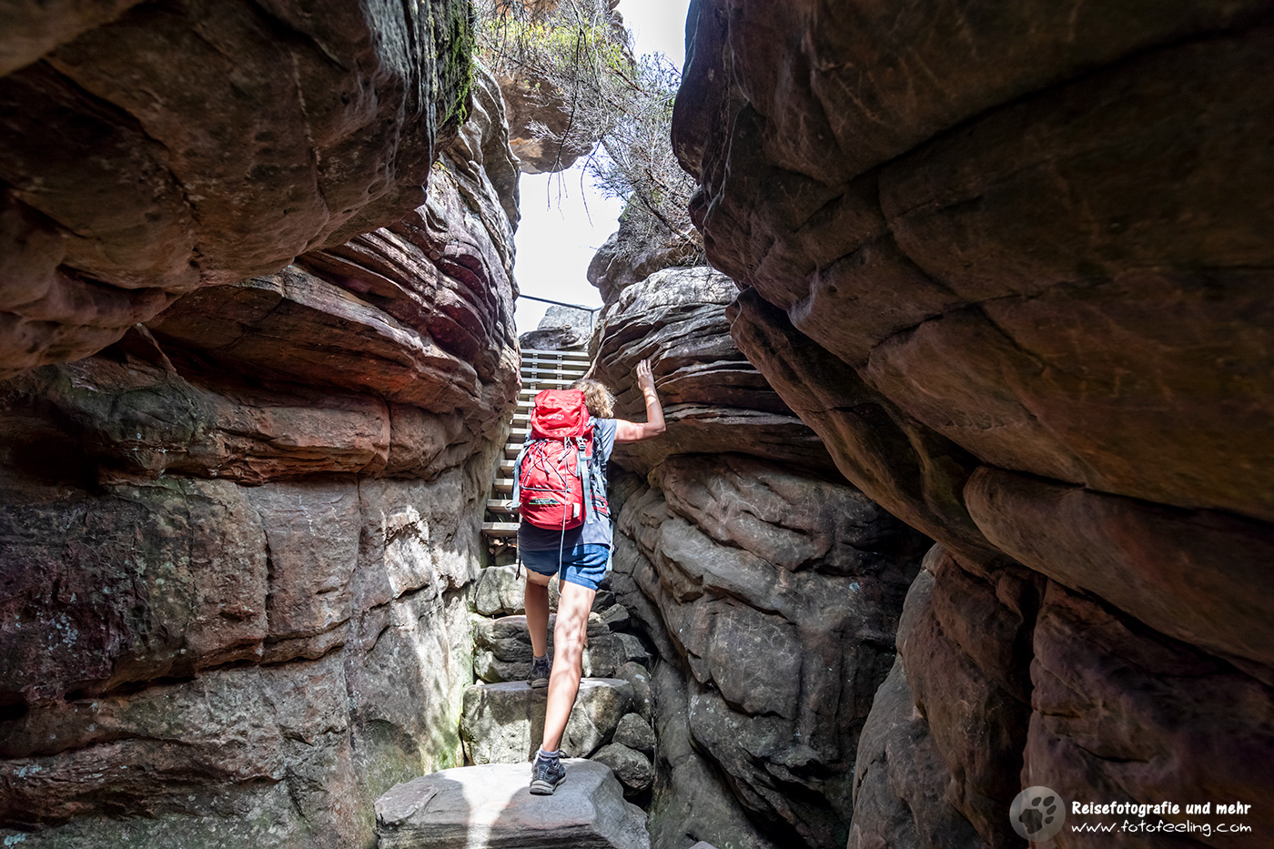 Tolle Wanderung über Treppen zum Pinnacle Lookout, Grampians Nationalpark, Victoria, Australien