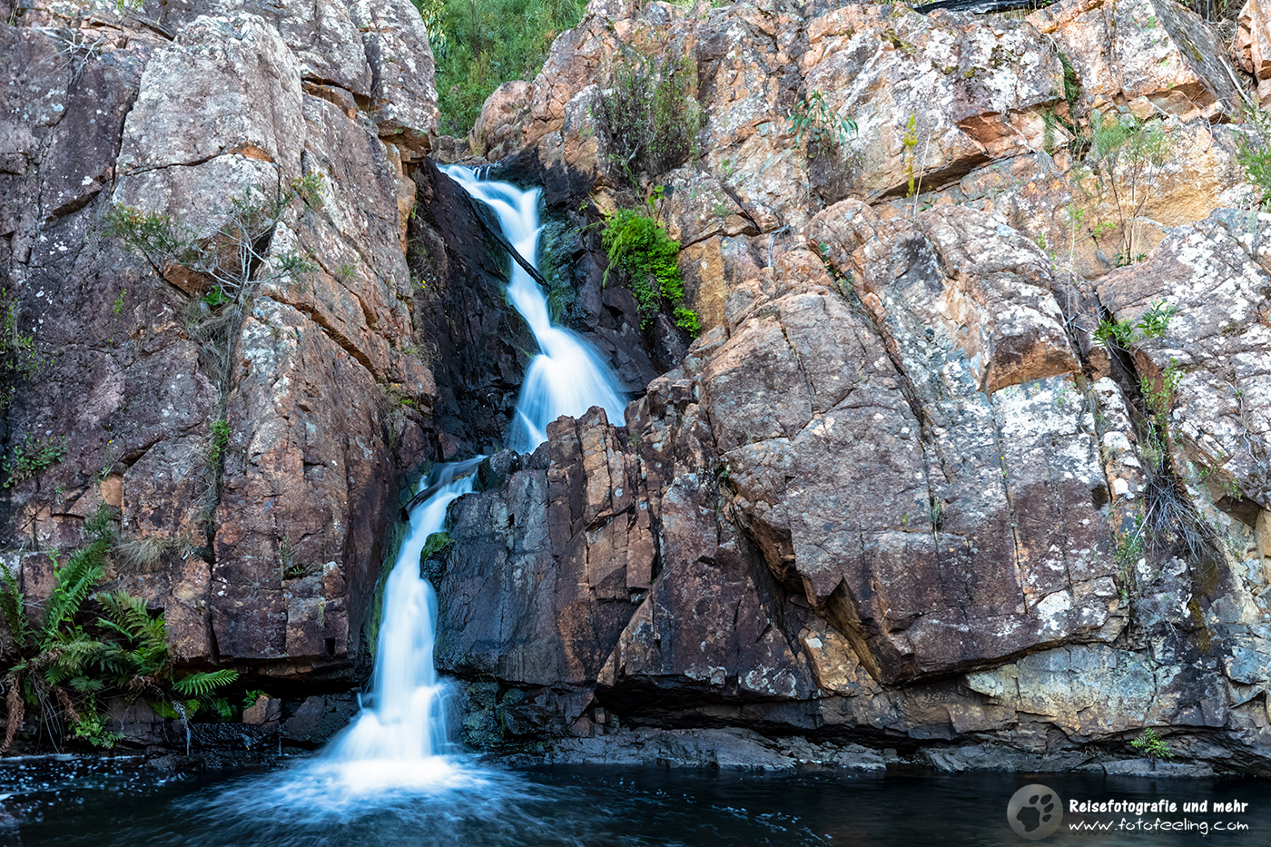 Zulauf der MacKenzie Falls, Grampians Nationalpark, Victoria, Australien