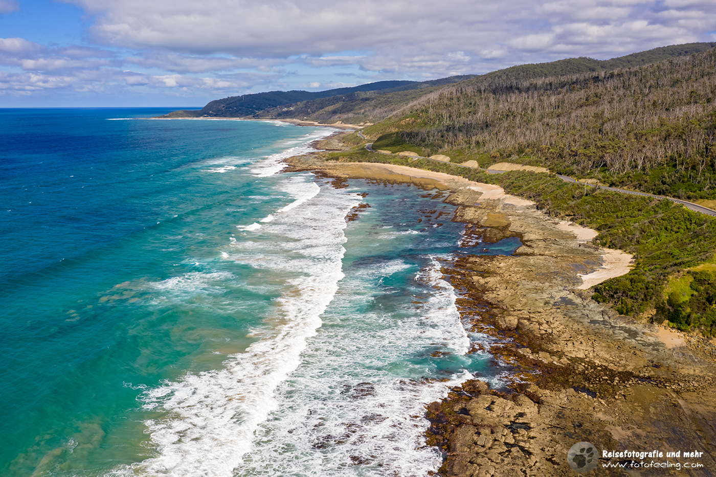 Wilde Küste an der Great Ocean Road, Victoria, Australien