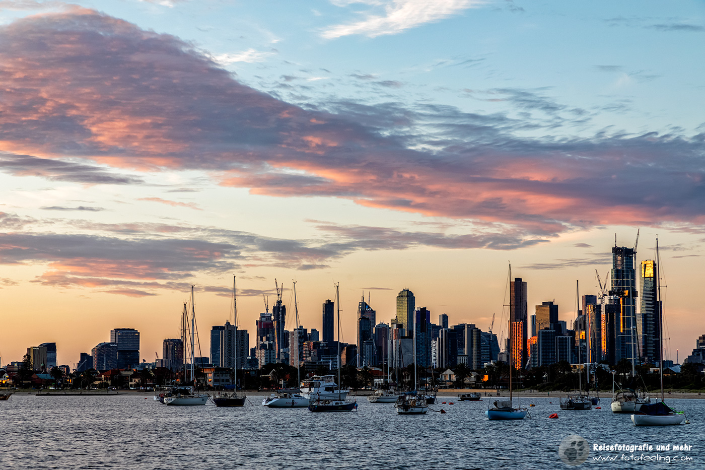 Skyline von Melbourne, Victoria, Australien