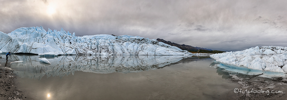 Matanuska Gletscher und Chugach Mountains, Alaska