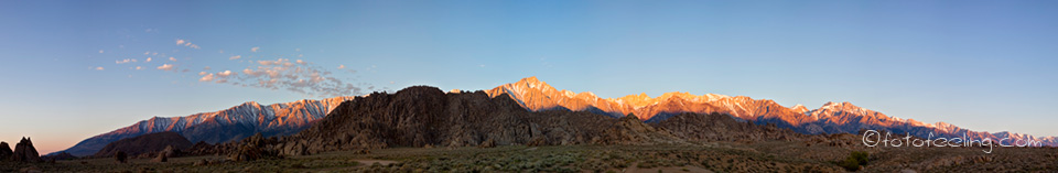 Mount Whitney, Sierra Nevada Bergkette, Alabama Hills