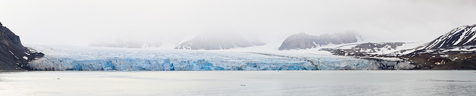 "14. Juli Gletscher", Fjortende Julibukta in Krossfjorden, Spitzbergen (Svalbard), Norwegen