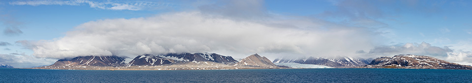 Berge und Gletscher, Spitzbergen (Svalbard), Arktis, Norwegen
