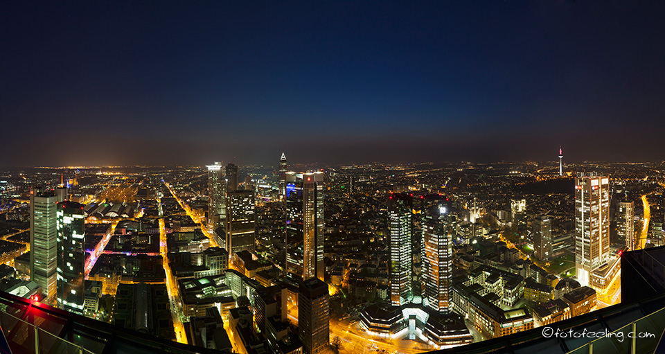 Skyline von Frankfurt am Main mit seinem Bankenzentrum