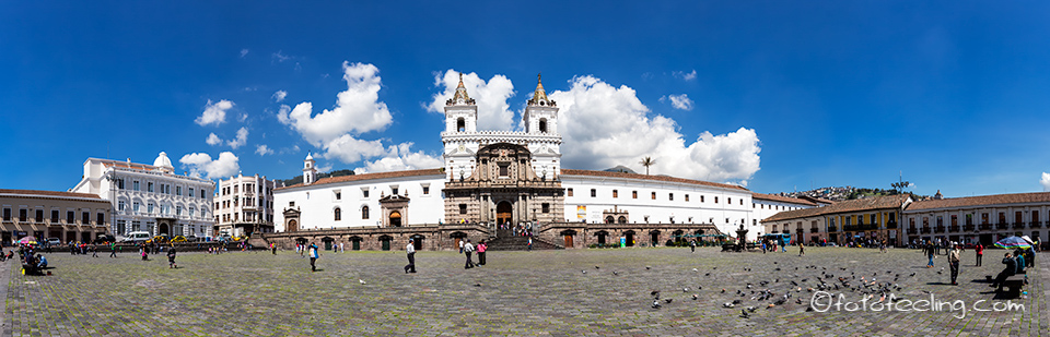 Kirche San Francisco (Iglesia de San Francisco) und Plaza de San Francisco, Quito, Ecuador