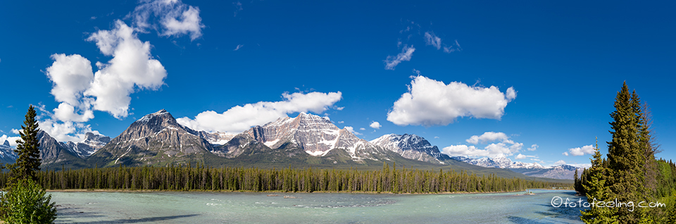 Athabasca  River, Icefields Parkway (Highway 93), Jasper Nationalpark, Rocky  Mountains, Alberta, Kanada