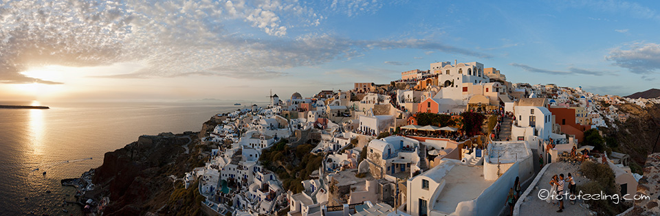 Oia zum Sonnenuntergang, Santorin