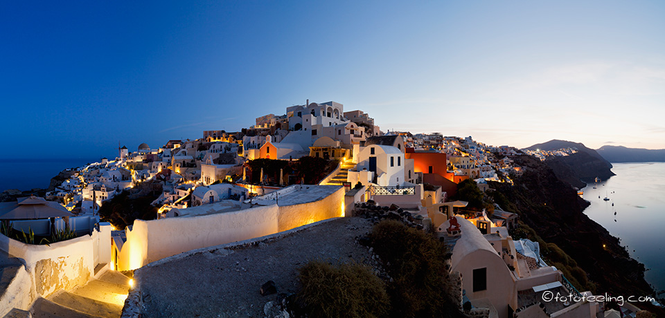 Oia zum Sonnenaufgang, Santorin